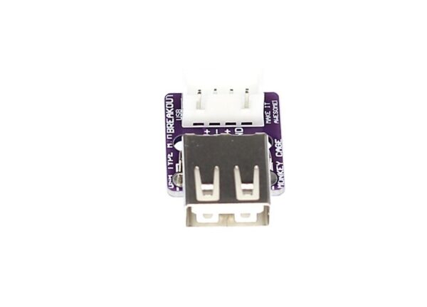 USB A Female No Flange Vertical Header with Dupont Breakout Board