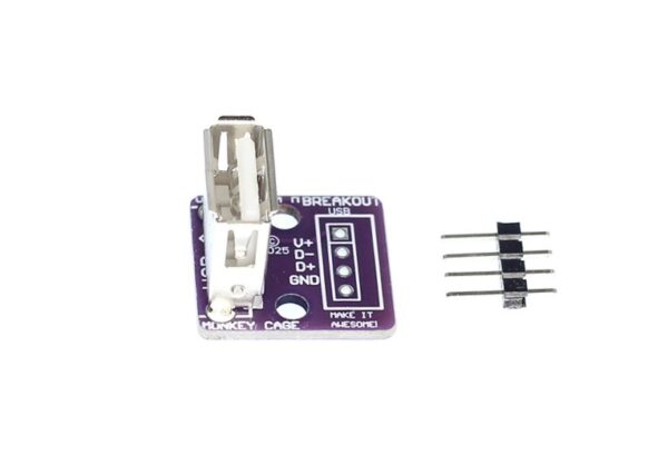 USB A Vertical Female Breakout Board
