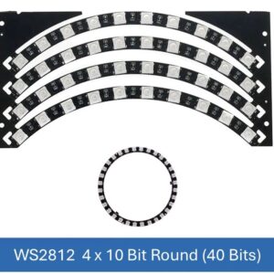 4x10-Bit WS2812 (a.k.a Neopixel) RGD LED Ring