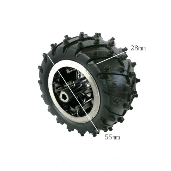 Featuring a 3mm mounting hole, it offers excellent grip and stability on rough terrain.