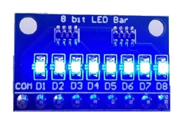 DM41A08 3.3V 5V 8Bit Blue Red Common Anode Cathode LED Indicator Module