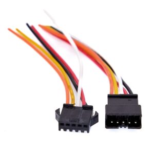 5-pin JST-SM locking pigtail connector set