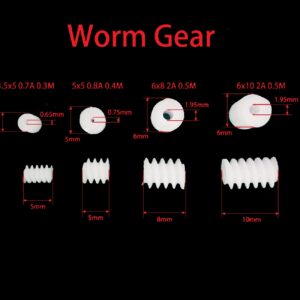 0.3 0.4 0.5 Module Plastic Worm Gear