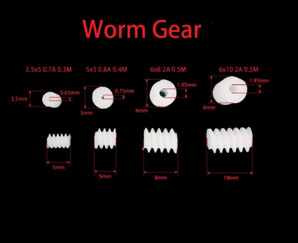 0.3 0.4 0.5 Module Plastic Worm Gear