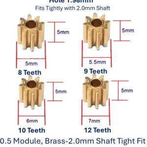 0.5 Module Brass Spur Gear