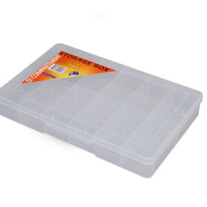310x200x48mm 12 Way Clear Plastic Parts Storage Case