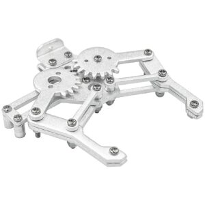 Silver Metal Mechanical Robotics Arm Gripper