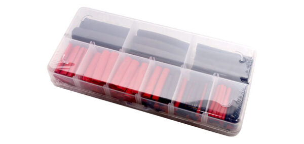 106pc RedBlack Adhesive Heat Shrink Tubing