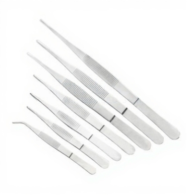 CT Stainless Steel Tweezers with Non-Slip Teeth