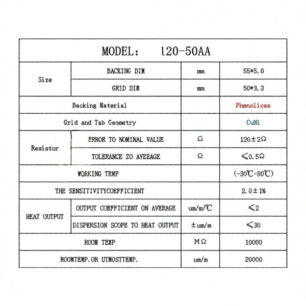 BF120-50AA Datasheet